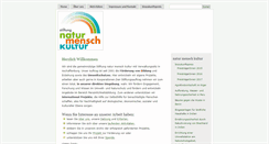 Desktop Screenshot of natur-mensch-kultur.de